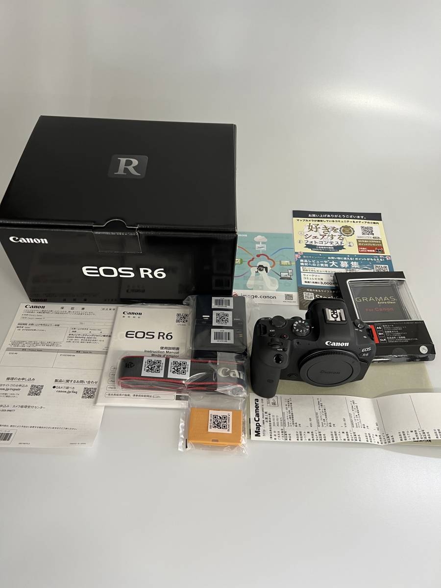 【新作入荷，新作】 EOS R6 ボディ キャノン マップカメラ 2022年3月22日 購入 付属品完備 納品書あり 防湿庫保管 同様 イオス R6 フルサイズ(キヤノン)｜売買されたオークション情報、yahooの商品情報をアーカイブ公 キヤノン