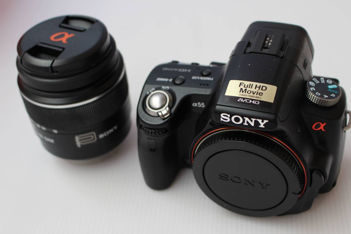 100%新品，高品質 1スタ 未検品 展示品 SONY ミラーレス一眼 α55 ズーム