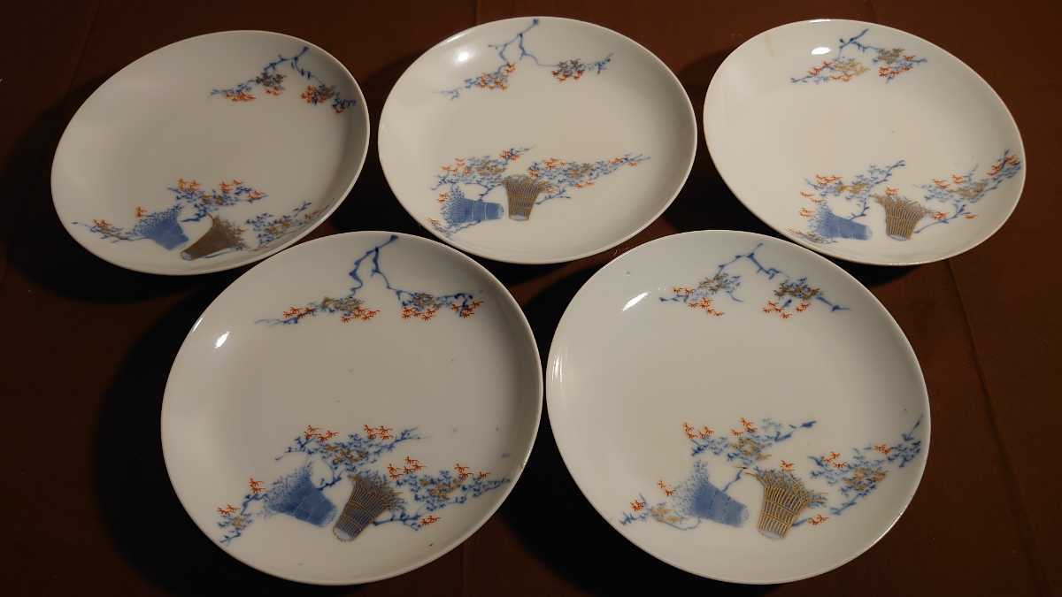 古伊万里　柿右衛門　鍋島　皿　時代物　アンティーク 古伊万里 伊万里 鍋島焼 柿右衛門 色絵 アンティーク伊万里 蔵出し 5