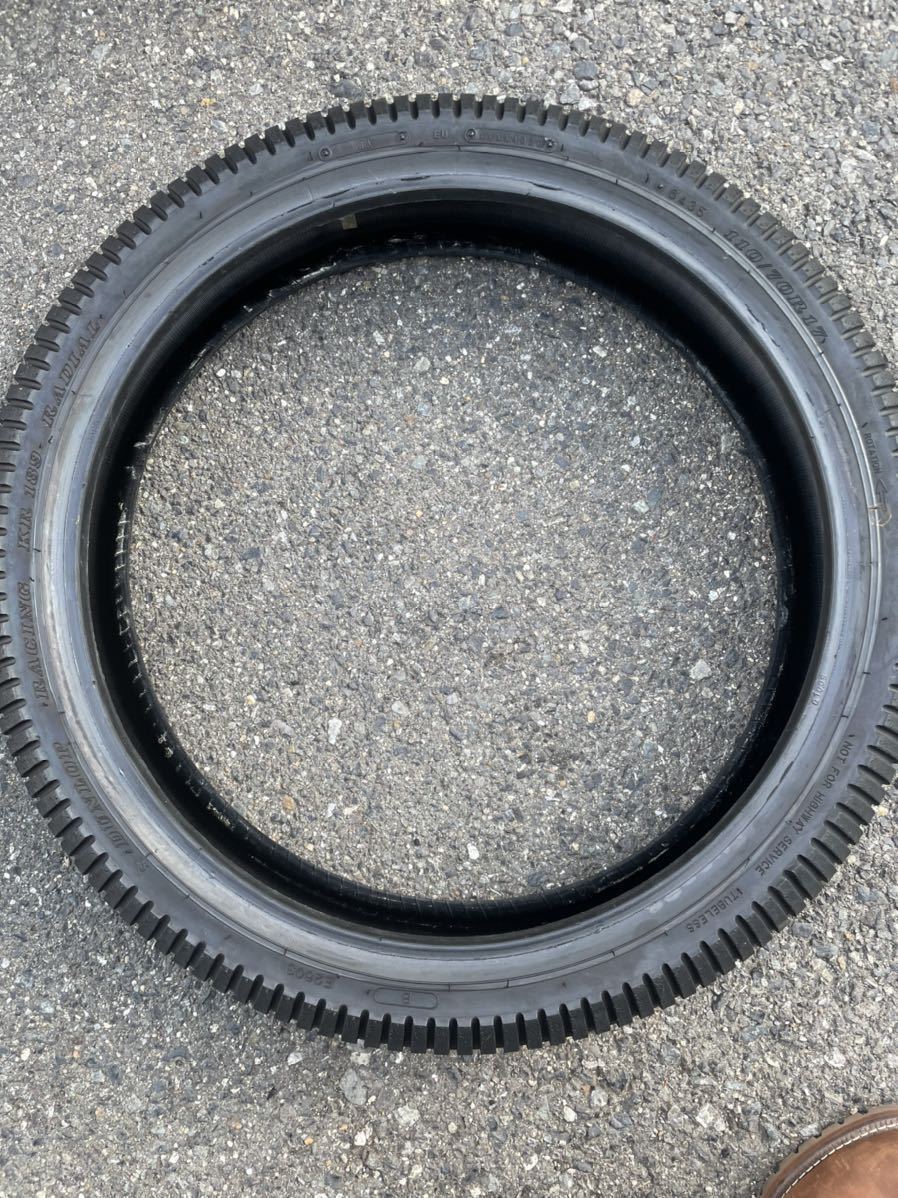 競技用前後中古セット!ダンロップ◎KR189・KR389. 110⁄70R17. 140