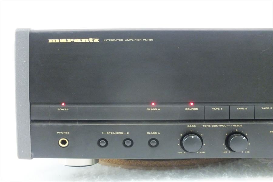 ☆ marantz マランツ PM-80 ブラック アンプ 取扱説明書有り 中古 現状品 221007T3358 PM-80 マランツ プリメインアンプ 0 Cmarantz 動作品