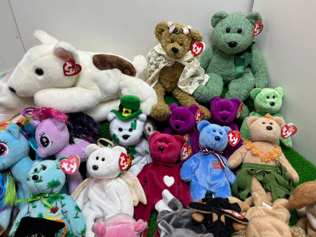 大量セット⑧動物 まとめて56体 Ty Beanie Babies ぬいぐるみ △2-140 Ty ぬいぐるみ 大量 まとめ タグ付有 スポンジボブ ビニーズ