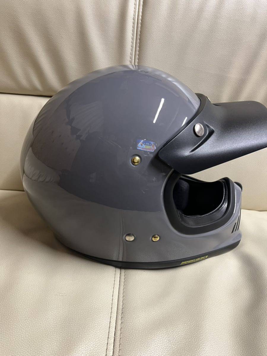 美品 SHOEI EX-ZERO グレー Mサイズ バイザー付き 100% ゴーグル2個 
