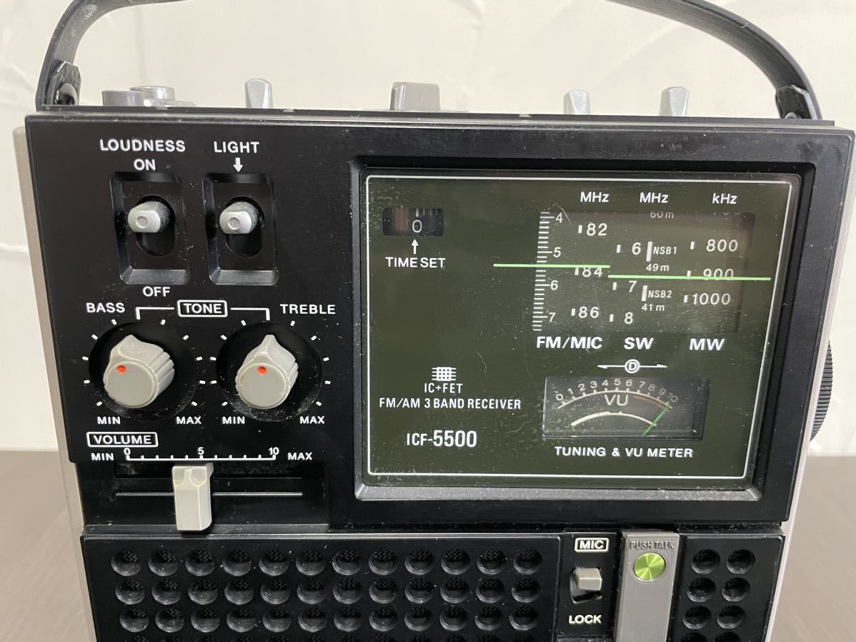①SONY ソニー トランジスターラジオ スカイセンサー ICF-5500 3バンド
