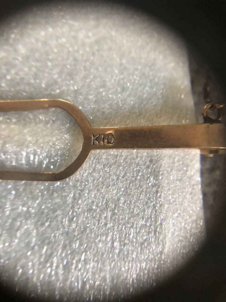 ネクタイピン K10 10金 タイピン ゴールド 「K10」 送料無料 「銀製 