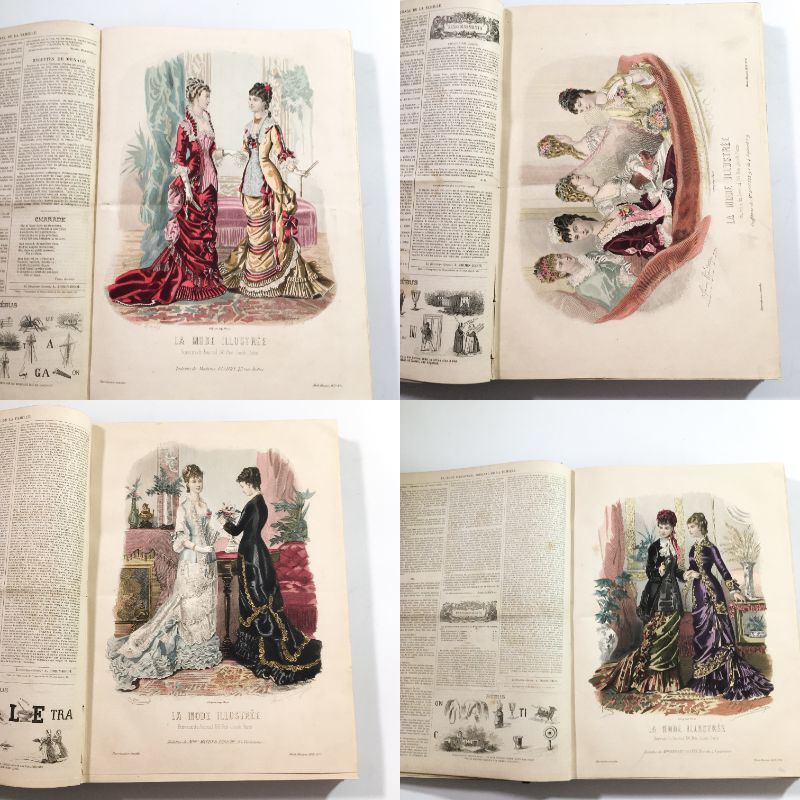 訳有 La mode illustree ラ・モード イリュストレ 416ページ 銅版画