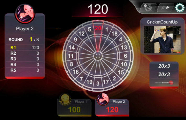 ☆VDARTS H3 LED付き オンライン対戦 家庭用ダーツボード 通信対戦 V