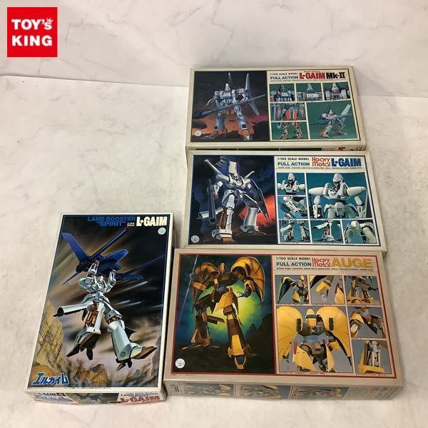 1円〜 バンダイ 重戦機エルガイム 1/144 スピリッツ装備型・エルガイム、1/100 フルアクション・オージェ他
