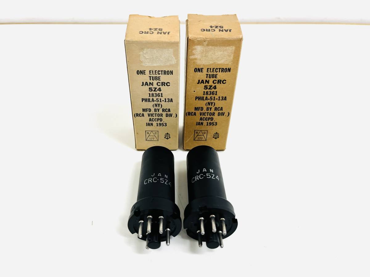 真空管 RCA JAN Yahoo!オークション メタル管 - &frasl; アールシーエー 未使用新品 ジャンク扱い 4本 CRC-1619 NOS JAN-CRC-5Z3(2本) @20124 未