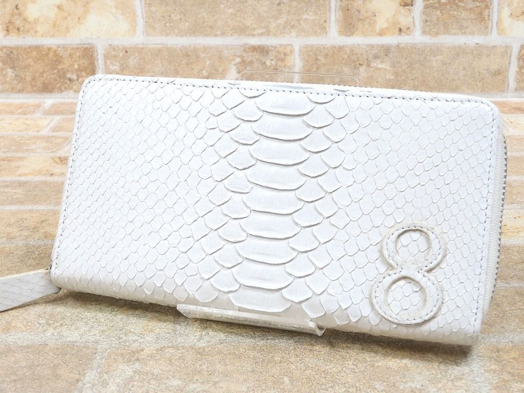 未使用品! AUREA CCXIII パイソンレザー/蛇革/リアルレザー 長財布 