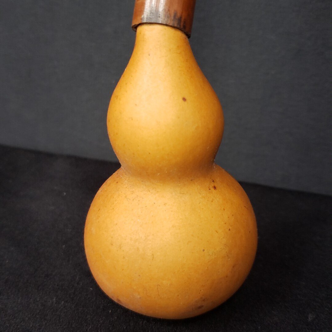 瓢箪型 茶柄杓 全長34cm 茶道具 茶道 古道具 アンティーク わびさび 和