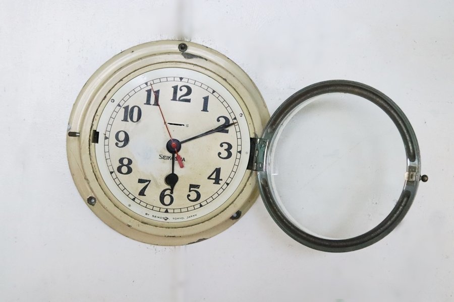 TB526精工舎 船舶時計◇SEIKOSHA/掛時計/丸時計/マリンクロック/昭和 