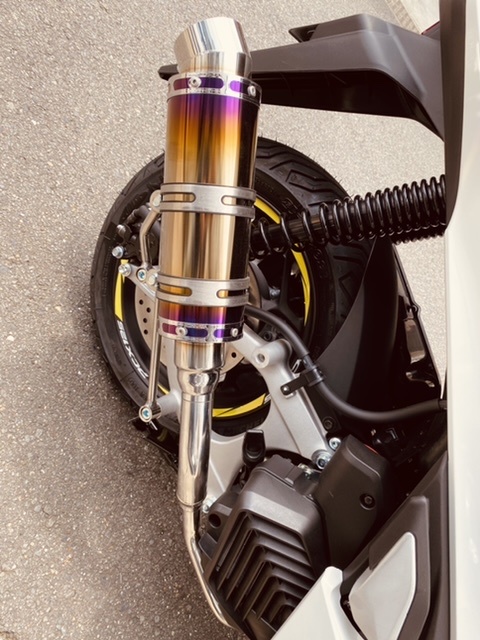 JK05 PCX125 ウィルズウィン製ロイヤルマフラー バズーカタイプ