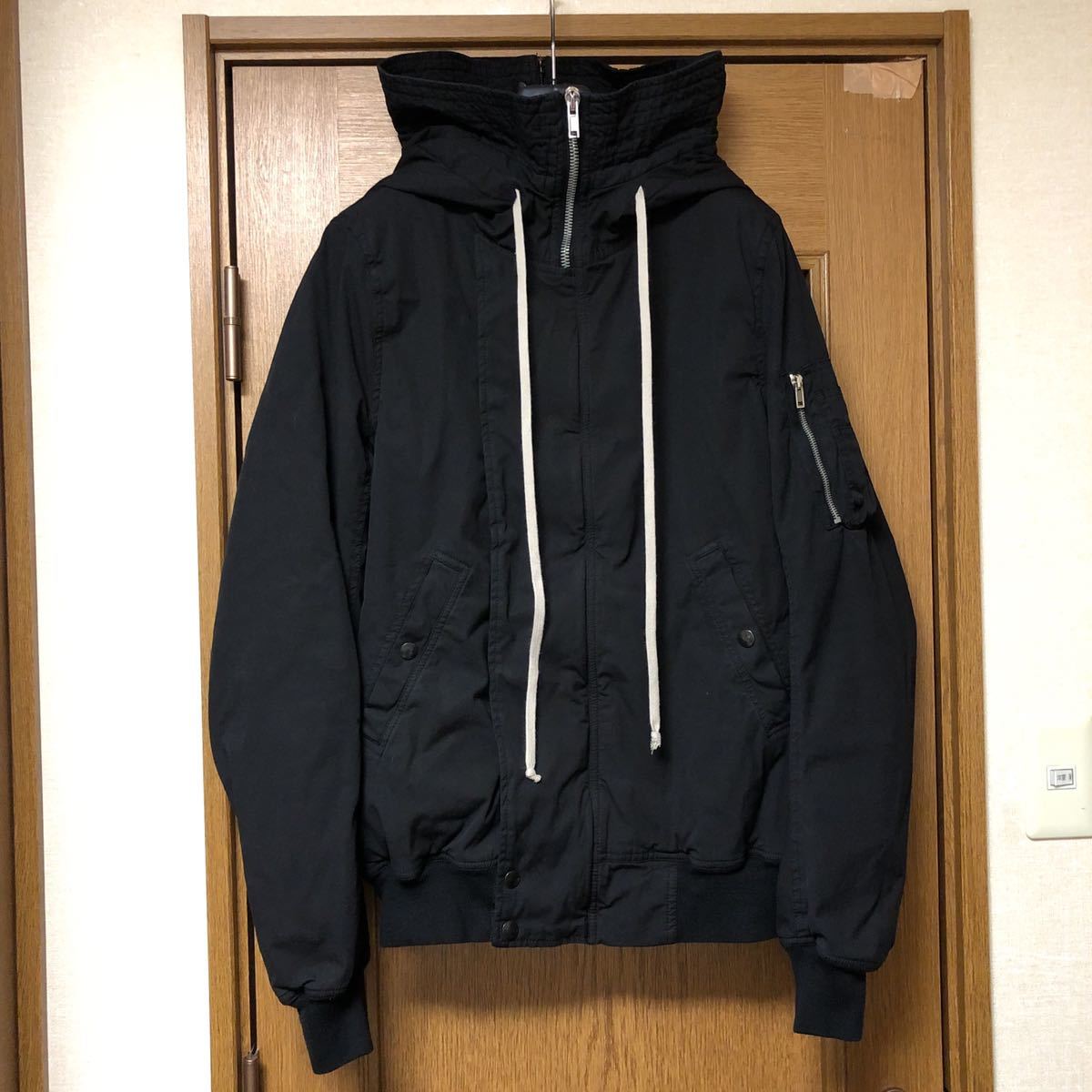 DRKSHDW Rick Owens HOODED BOMBER SHORT フーデッド ボンバー ジャケット ショート 中綿パデッド フード ダークシャドウ リックオウエンス