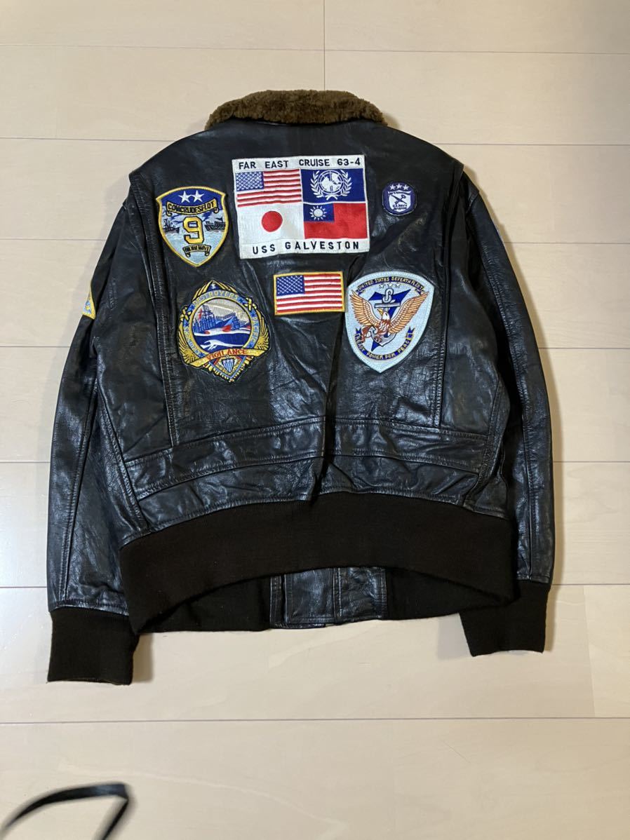 フライトジャケット トップガン G-1 レザージャケット TOP GUN トップガン G-1 フライトジャケット G-1) .co サイズM