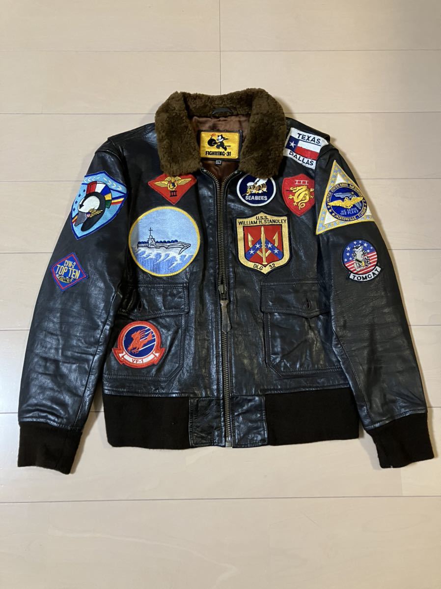 フライトジャケット トップガン G-1 レザージャケット TOP GUN トップガン G-1 フライトジャケット G-1) .co サイズM