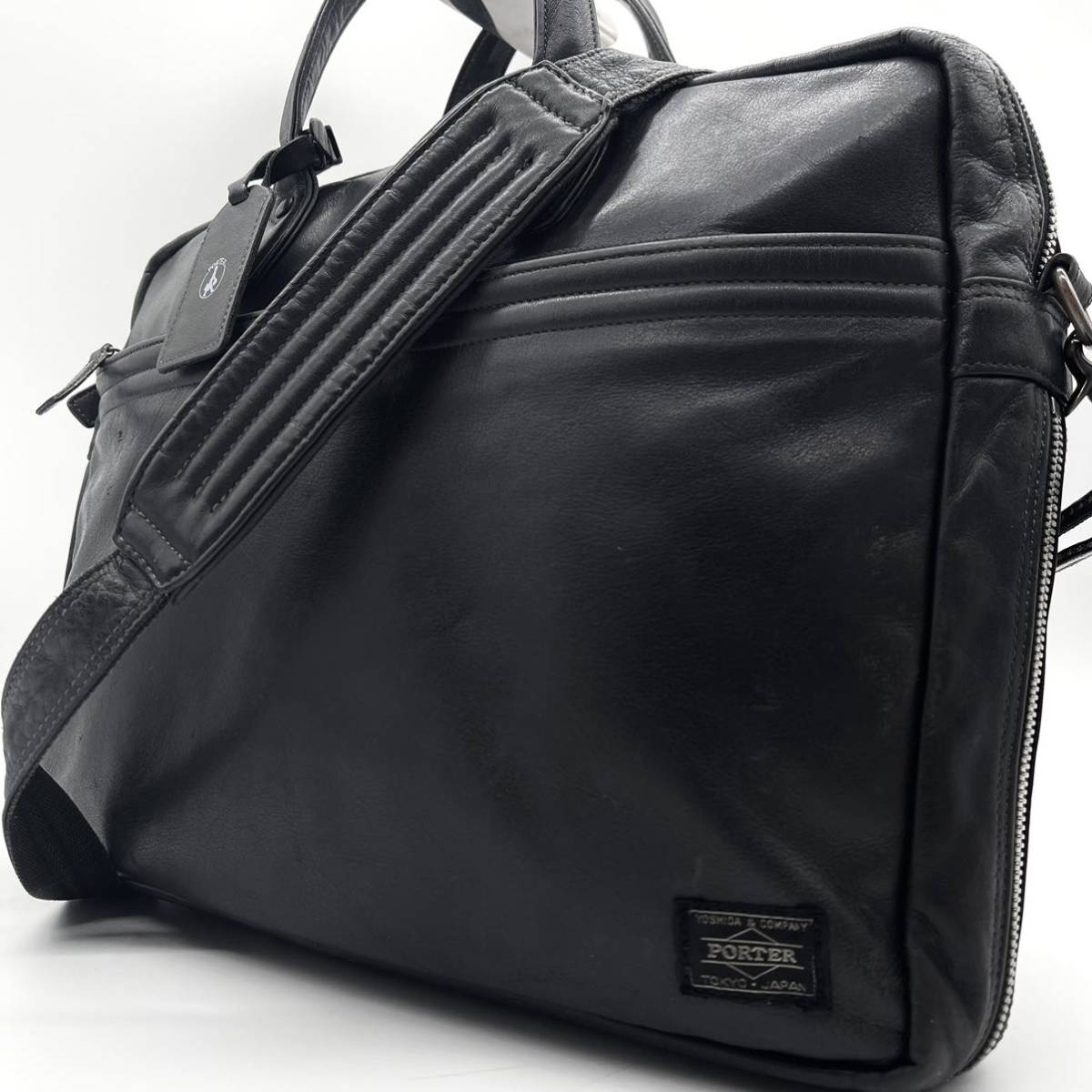 1円 PORTER ポーター 2way ビジネスバッグ ブリーフケース ショルダー 