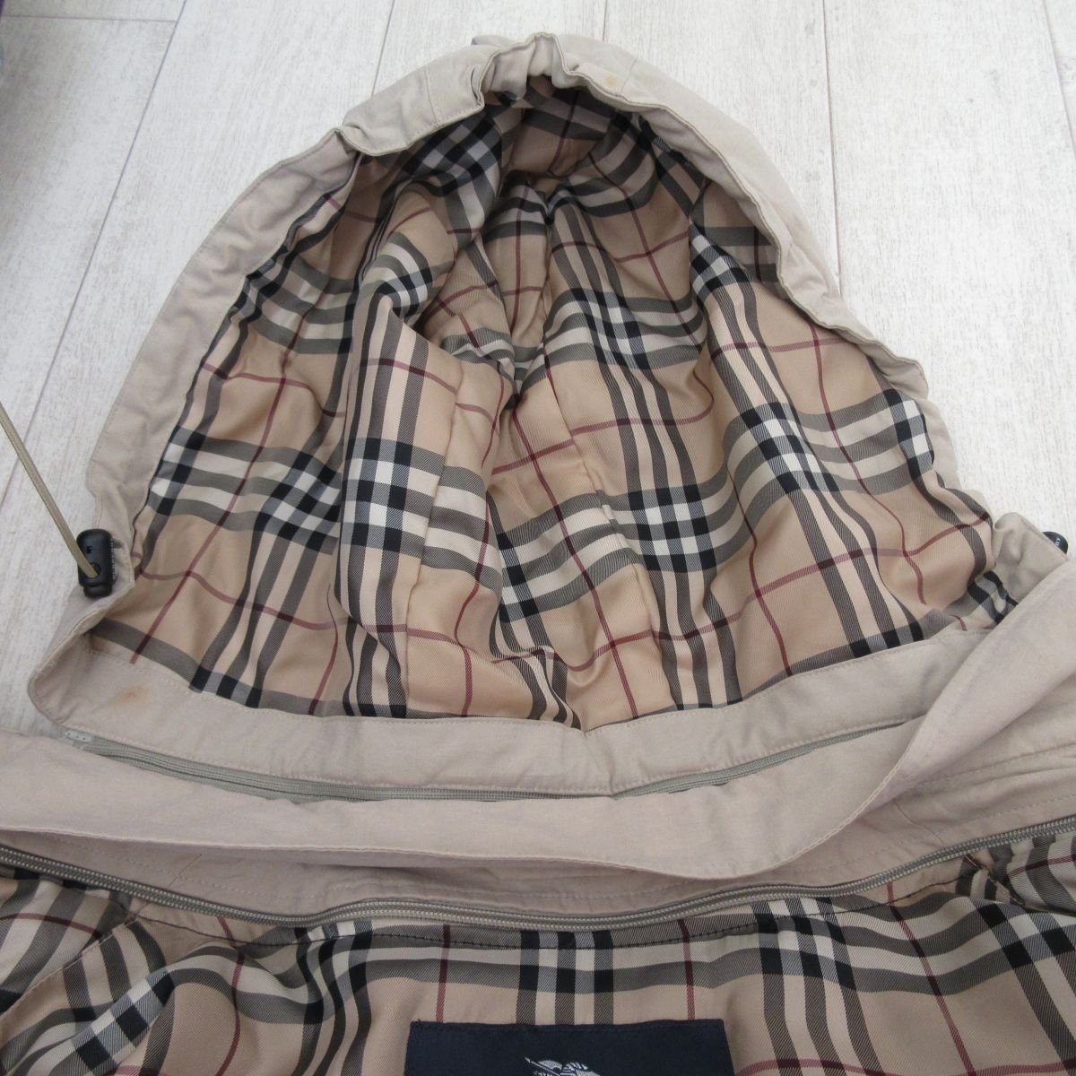 良品 BURBERRY LONDON バーバリー ロンドン ダウンライナー付き 裏地