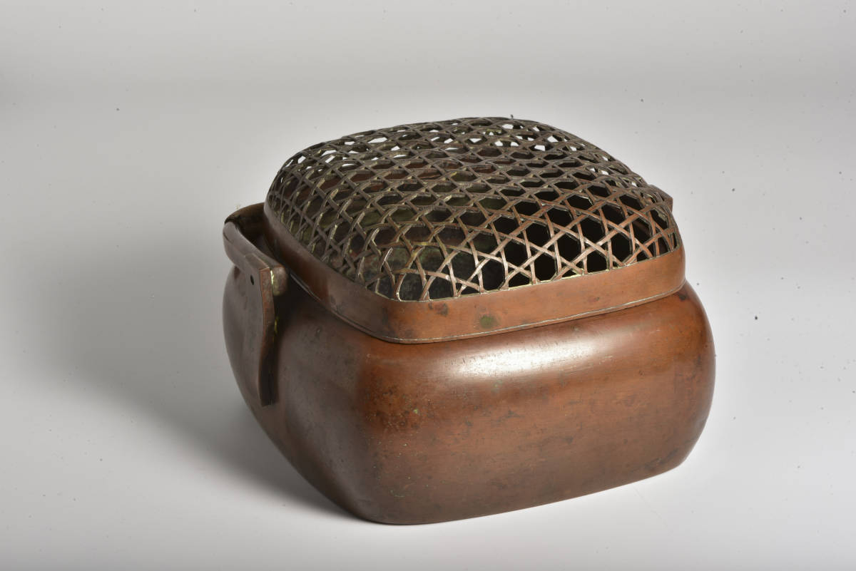 釜師 畠春斎 唐銅 共箱 茶釜 真形釜添 鋳師 金森紹栄 鬼面風炉釜 作