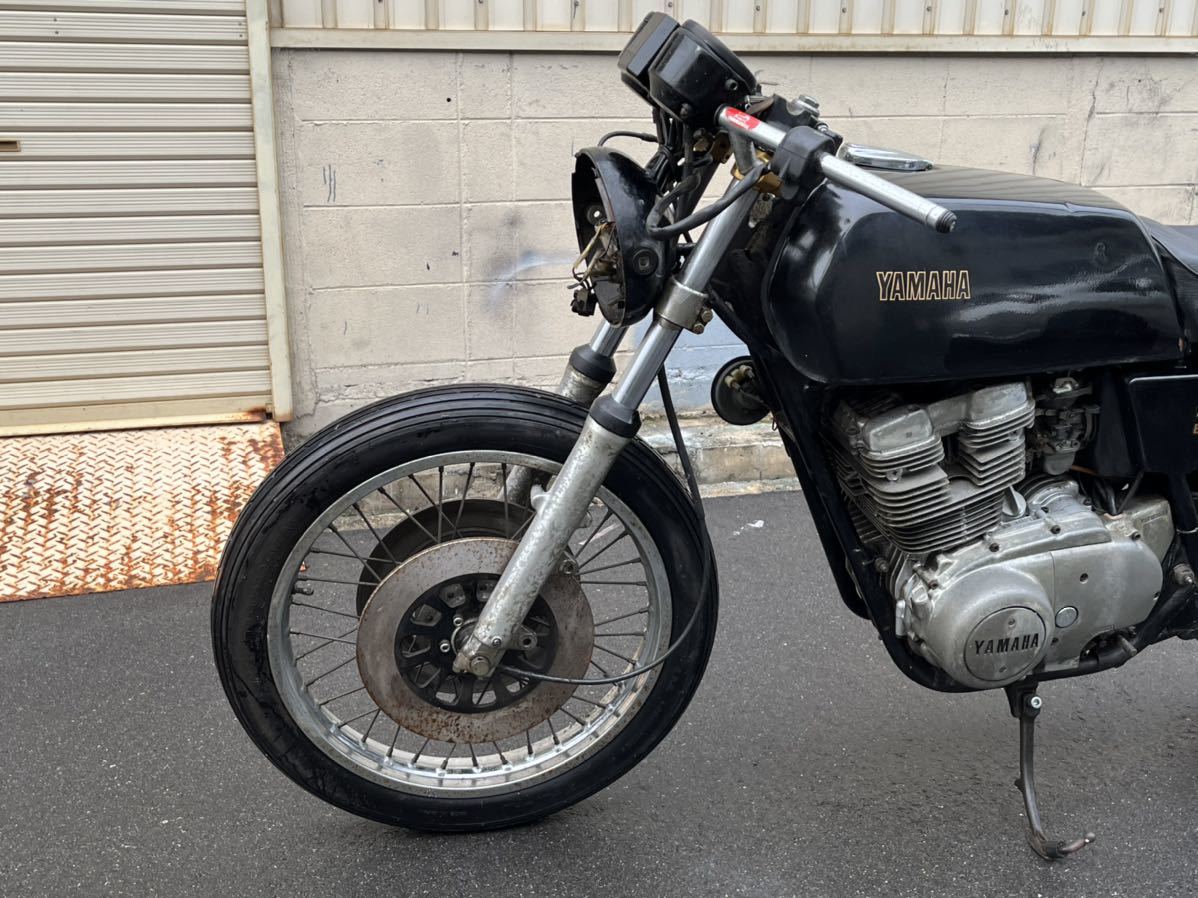 ヤマハGX500 XS500 1円スタート！ジャンク部品取りレストアベース車両