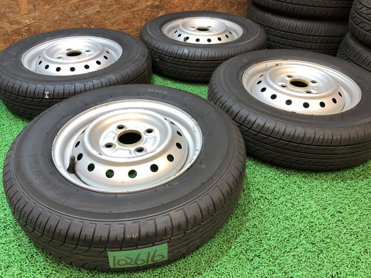 千葉県【145/80R/12】スズキ純正4本、エブリィ、キャリィ、アルト等 スズキ純正 12inch × 145/80R12 PCD100 4穴 アルト アルトバン ツイン