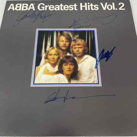 アバ メンバー4人直筆サイン入り LPレコード POLS 0 Polar (ABBA