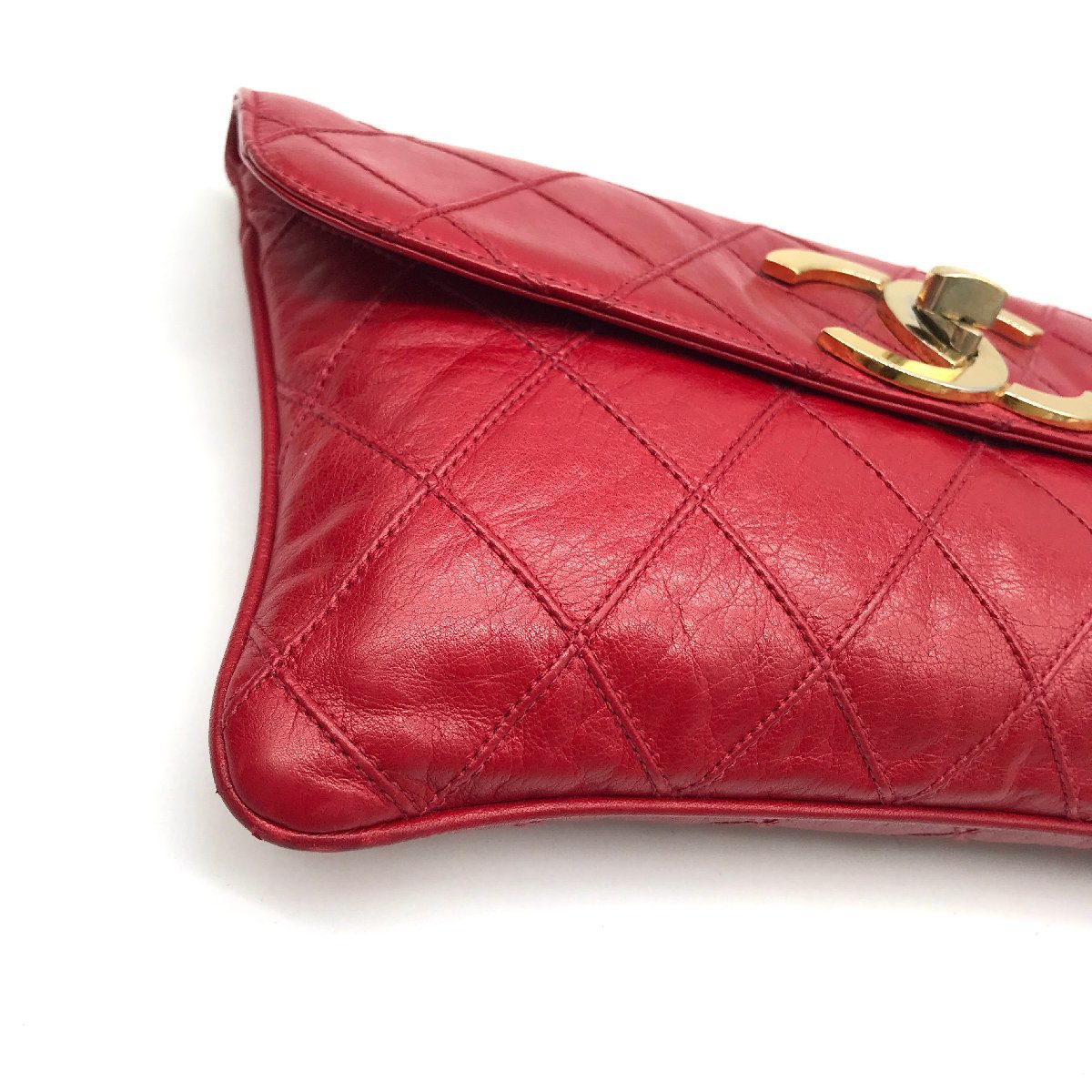 1円 美品 CHANEL シャネル ビコローレ デカココマーク ポーチ 小物入れ 