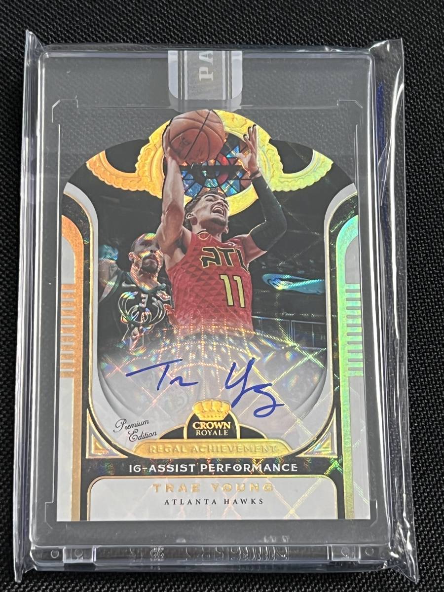 1/1】PANINI NBA 2020 CROWN ROYALE WHITE BOX トレイ・ヤング TRAE