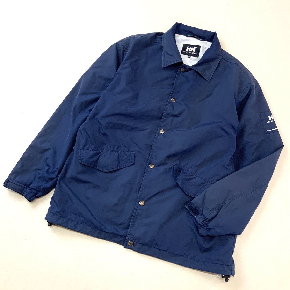 HELLY HANSEN ヘリーハンセン コーチジャケット ナイロンジャケット メンズ Mサイズ ネイビー アウトドア キャンプ