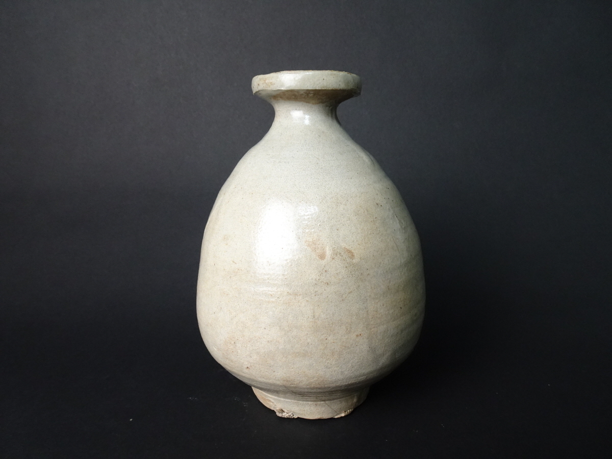 李朝 朝鮮美術 徳利 | 白磁 FF268 朝鮮古美術 高17.5cm・李朝