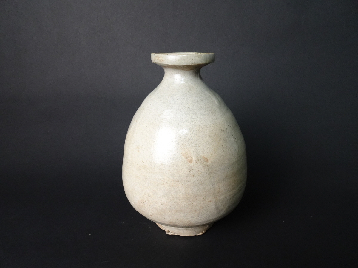 李朝 朝鮮美術 徳利 | 白磁 FF268 朝鮮古美術 高17.5cm・李朝