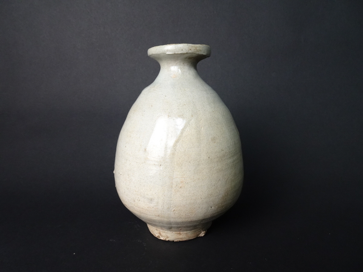 李朝 朝鮮美術 徳利 | 白磁 FF268 朝鮮古美術 高17.5cm・李朝