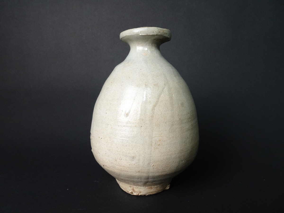 李朝 朝鮮美術 徳利 | 白磁 FF268 朝鮮古美術 高17.5cm・李朝