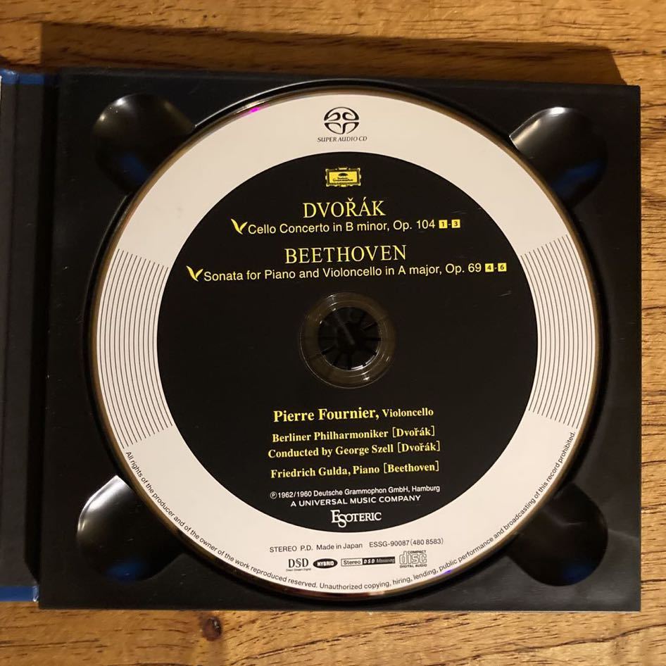 エソテリックSACD ドヴォルザーク: チェロ協奏曲、他　フルニエ&セル ドヴォルザーク チェロ協奏曲 ESOTERIC エソテリック 他 フルニエ⁄セル