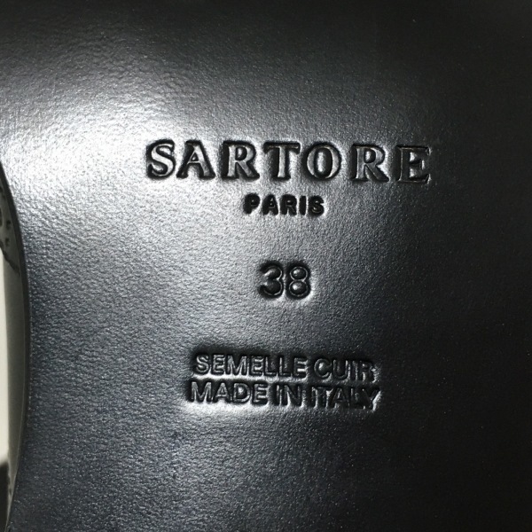 サルトル SARTORE シューズ 38 - レザー 黒 レディース ウィングチップ