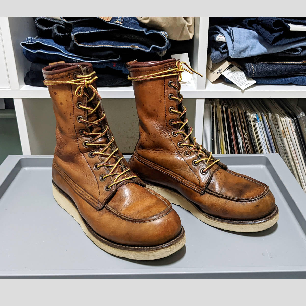 red wing アイリッシュセッター 877 ロング 希少 犬刻印 7.5D 25.5cm 