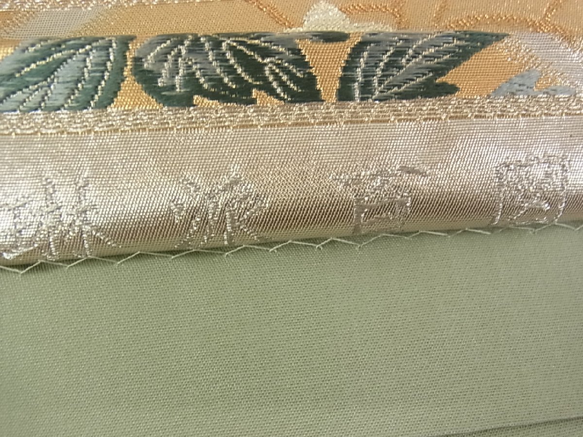 大変豪華です☆ 「クリスマス」手描き本仕立て袋帯 新品・未使用 挟め