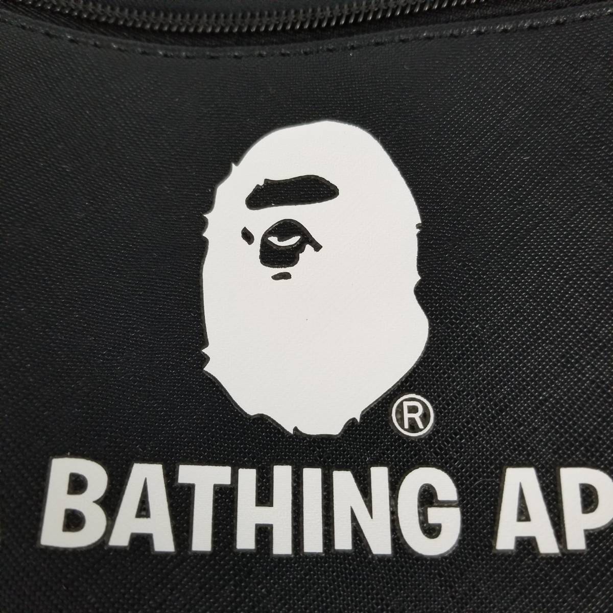 s7541F】BAPE A BATHING APE 迷彩カモ ア ベイシング エイプ レザー調 