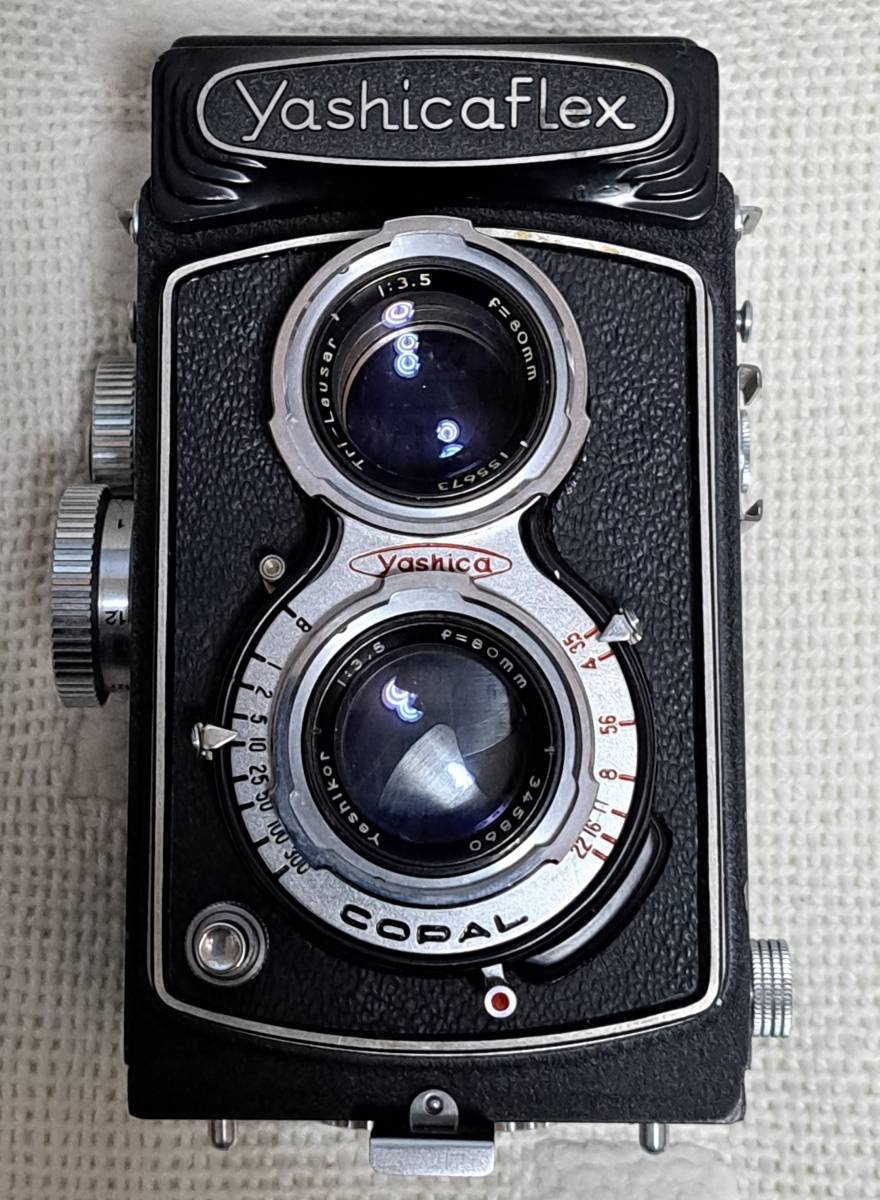 二眼レフカメラ Yashicaflex フィルム1本付き 国産二眼レフ