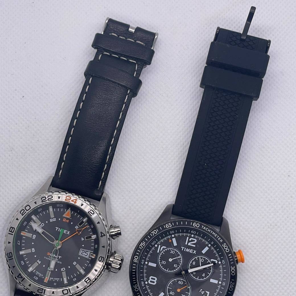 TIMEX タイメックス クロノグラフ クロノ ブラック ATELIER」初の 【1