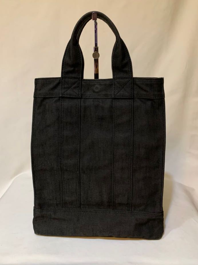 ☆即決 良品 ポーター スモーキー トートバッグ 黒 縦型 PORTER 吉田