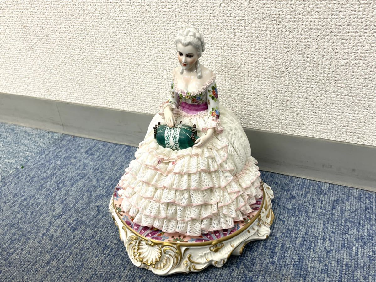 イタリア/Luigi Fabris/ルイージ ファブリス/レースドール/貴婦人/陶器 