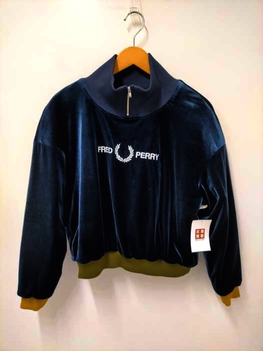 FRED PERRY(フレッドペリー) HALF ZIP PULLOVER レディース UK：10 中古 古着 0750