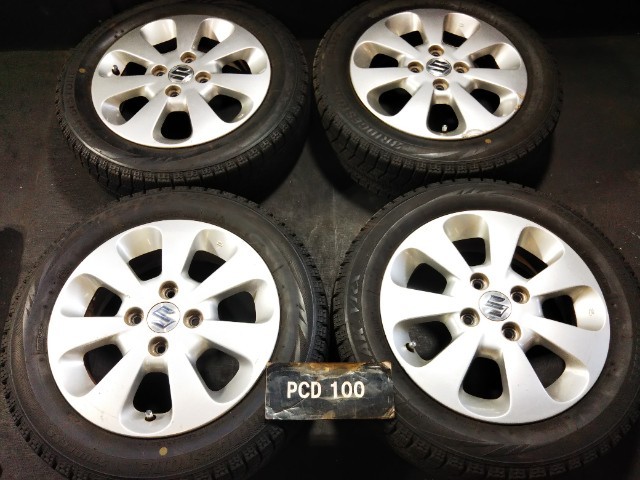 155/65R14 スタッドレス ブリヂストンVRX タイヤホイール スズキ 155/65R14 スタッドレス ブリヂストンVRX タイヤホイール スズキ