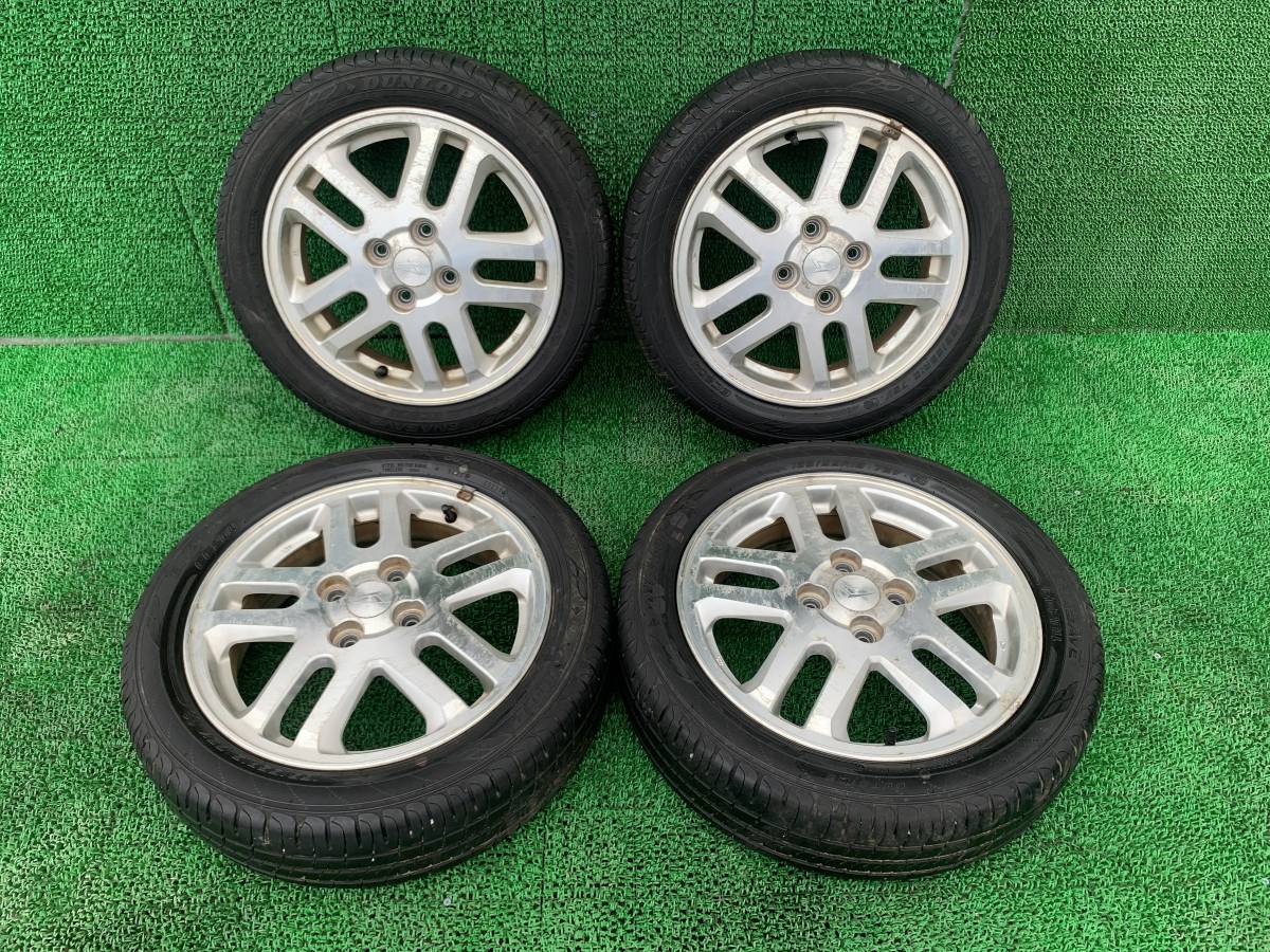 ダイハツ ウェイク タント ミラアヴィ ムーヴコンテ 等純正 15インチ 15x4.5J PCD100 +45 4H 165/55R15 4本　アルミホイール