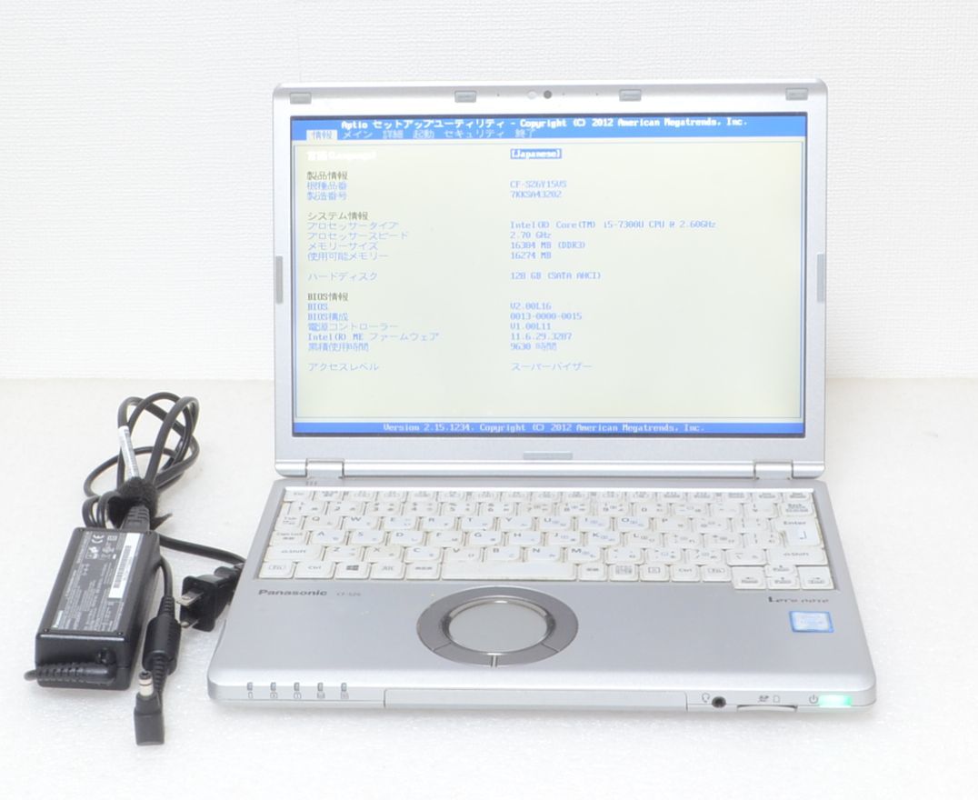Intel Core i7-8700 CPU 3.2GHz ジャンク品 超希少!!【メモリ16GB LTE SIMフリーモデル】Panasonic Let's note CF