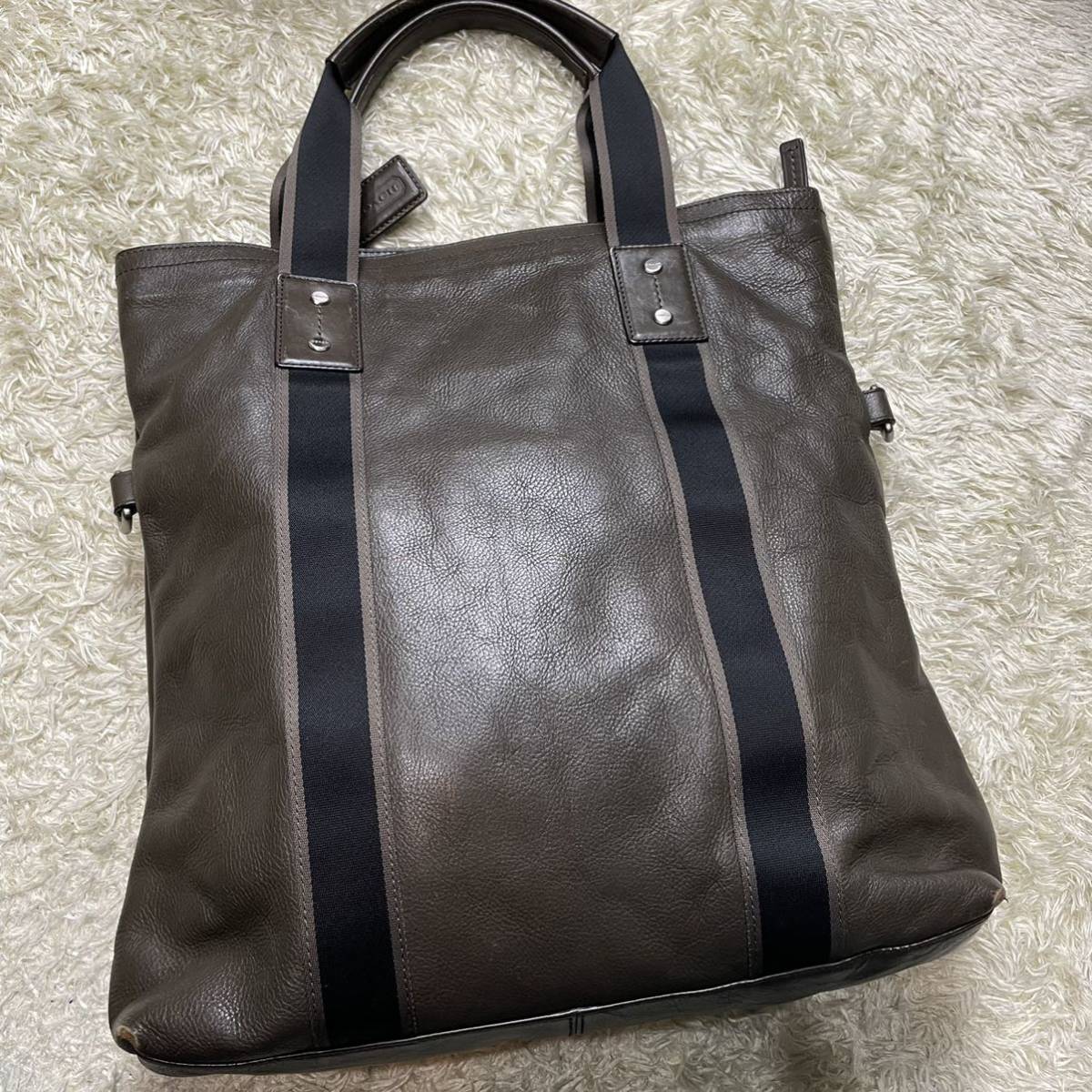 COACH 【抜群の収納力】モカブラウン コーチ F70558 メンズ トート 