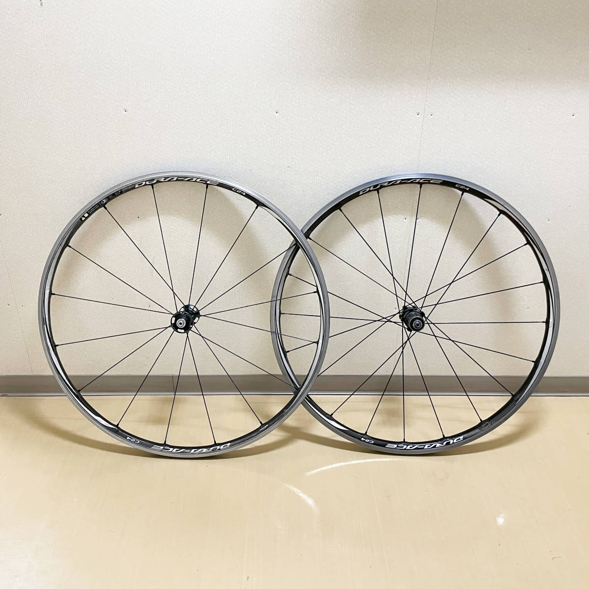 [ST-00828] シマノ デュラエース DURA-ACE C24 9000系 11速 超軽量 クリンチャー リムブレーキ 前後セット ロードバイク クロスバイク