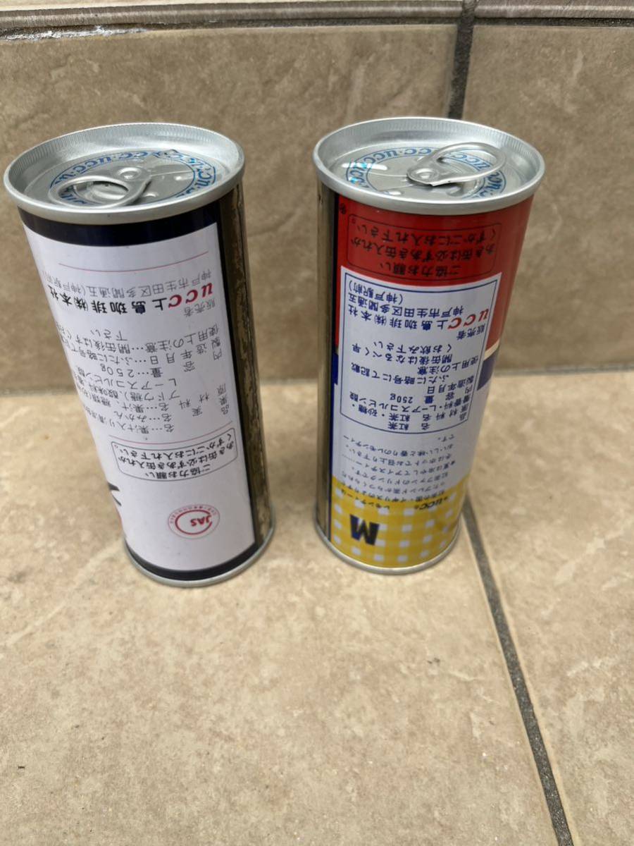 希少.当時物.ucc.レトロ.空缶.珍品.レモンティー.オレンジ.ダブル