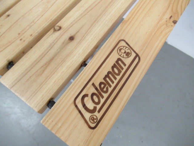 Coleman コールマン ナチュラルウッドロールテーブル/90 アウトドア